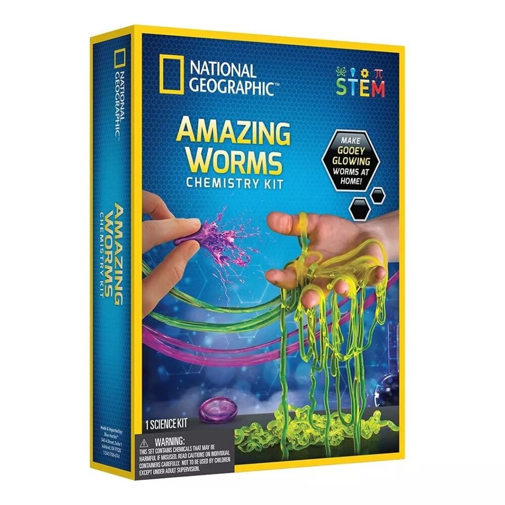 NIB National Geographic Amazing Worms Chemistry Kit